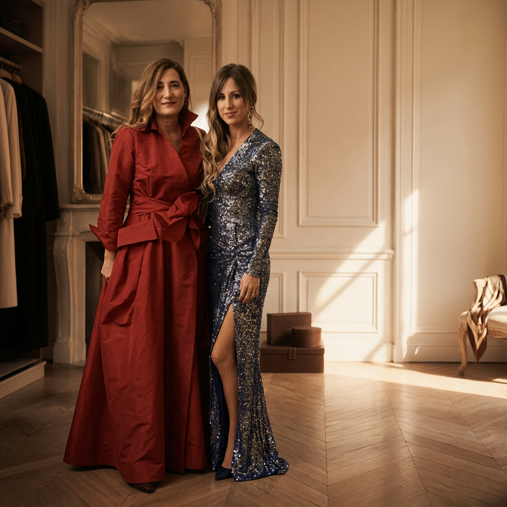 María con su hija — pasando el testigo del estilo